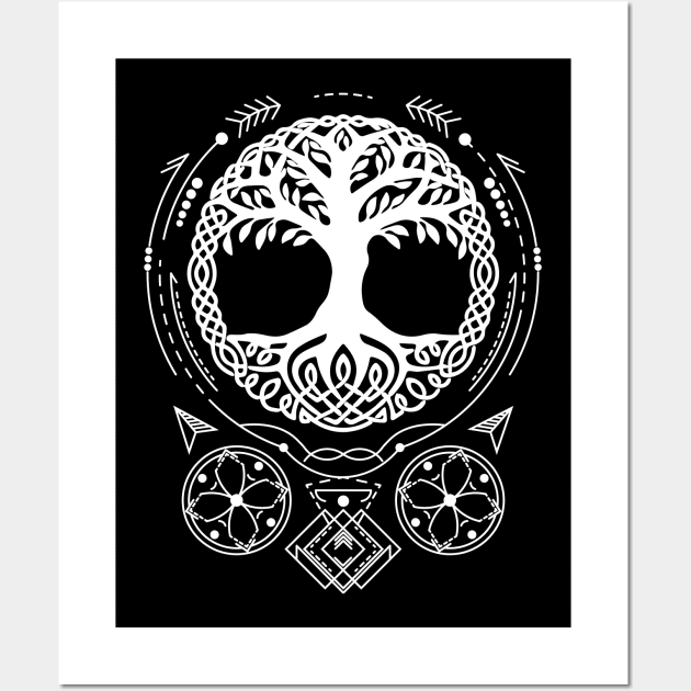 Yggdrasil - Tree of Life | Norse Pagan Symbol Wall Art by CelestialStudio